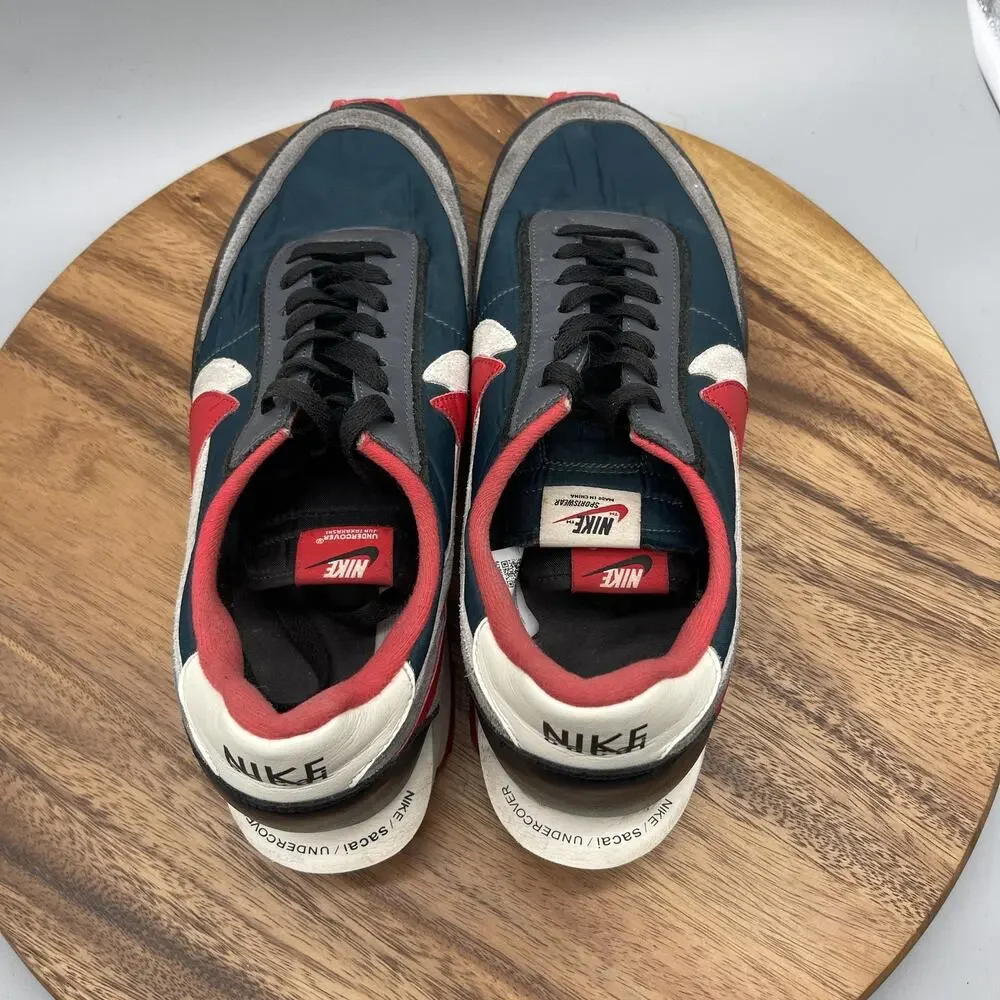 Nike x Sacai x Undercover Shoes Mens Size 12 LDWaffle Midnight Spure Red Sneaker