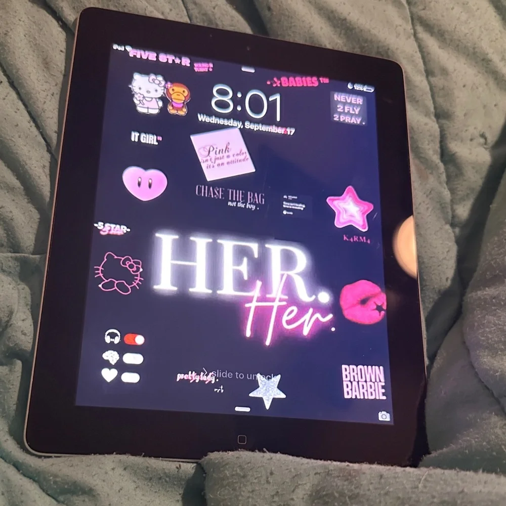 Silver Tablet with Touchscreen Display