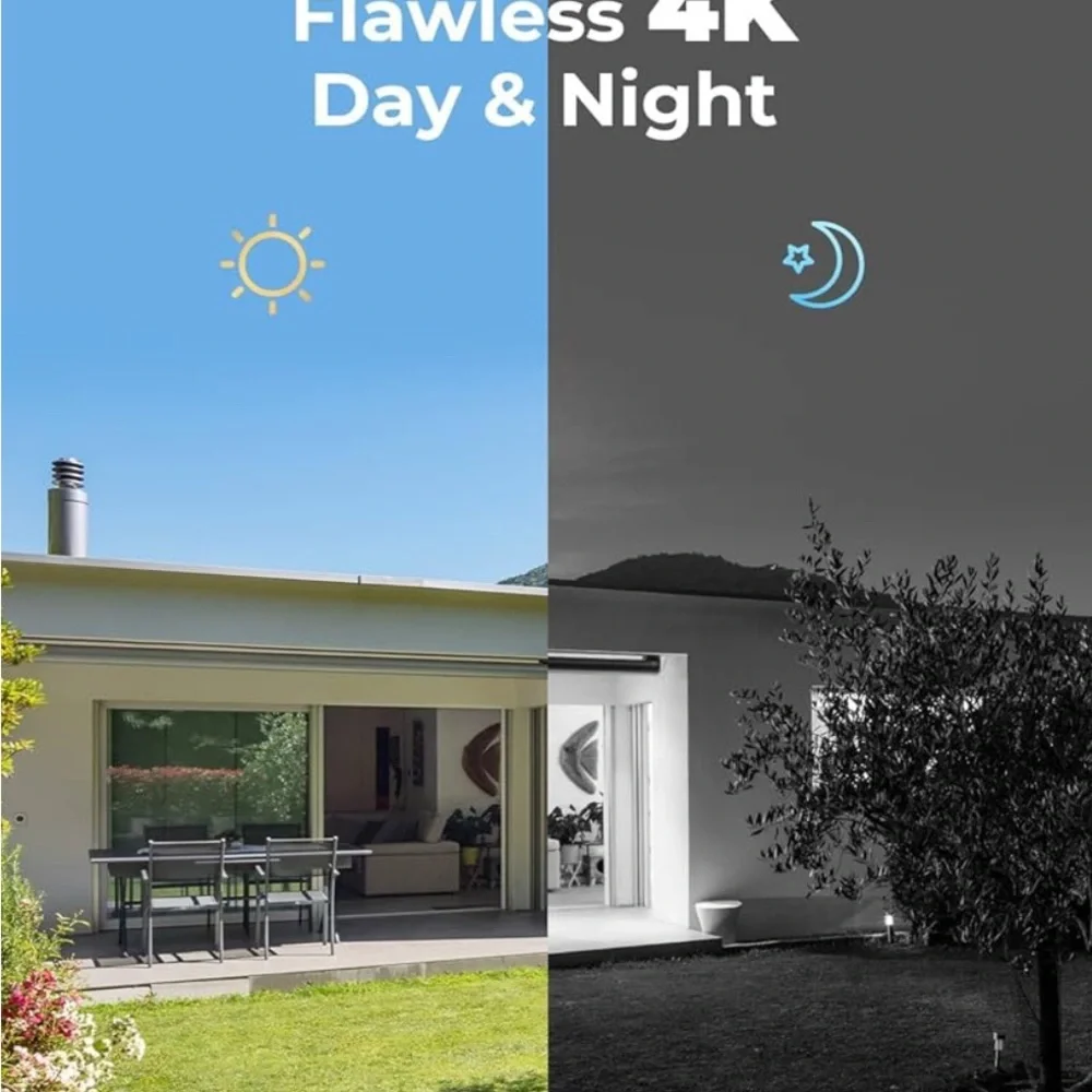 Link Black and White 4K Security Camera System