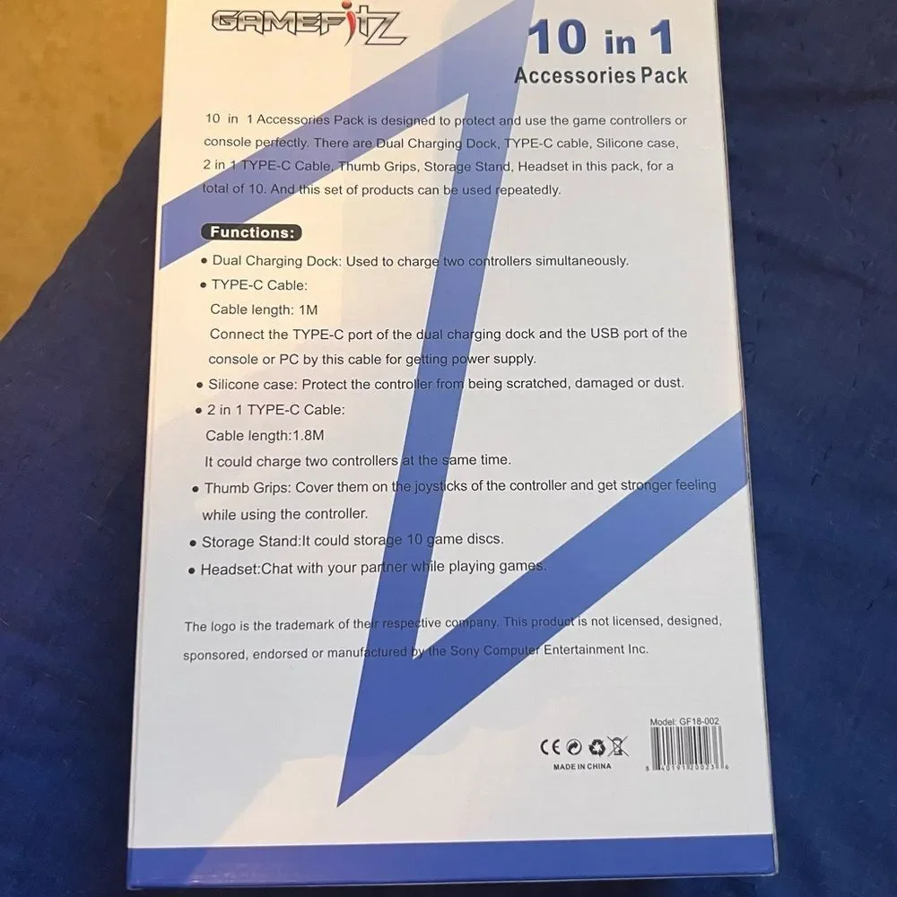 GameFitz 10 in 1 Accessories Pack