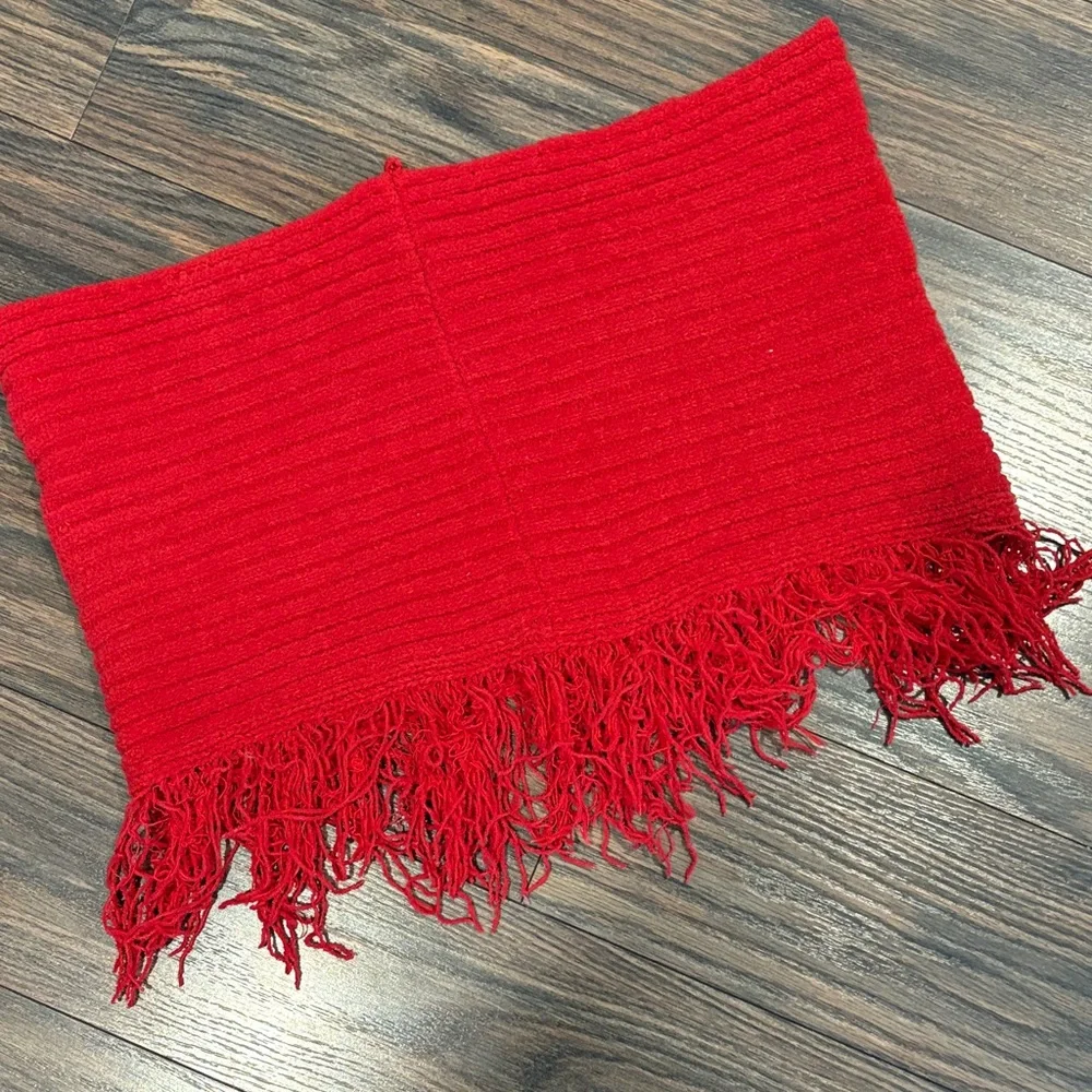 Red Fringe Infinity Scarf by Charter Club (petite/xl)