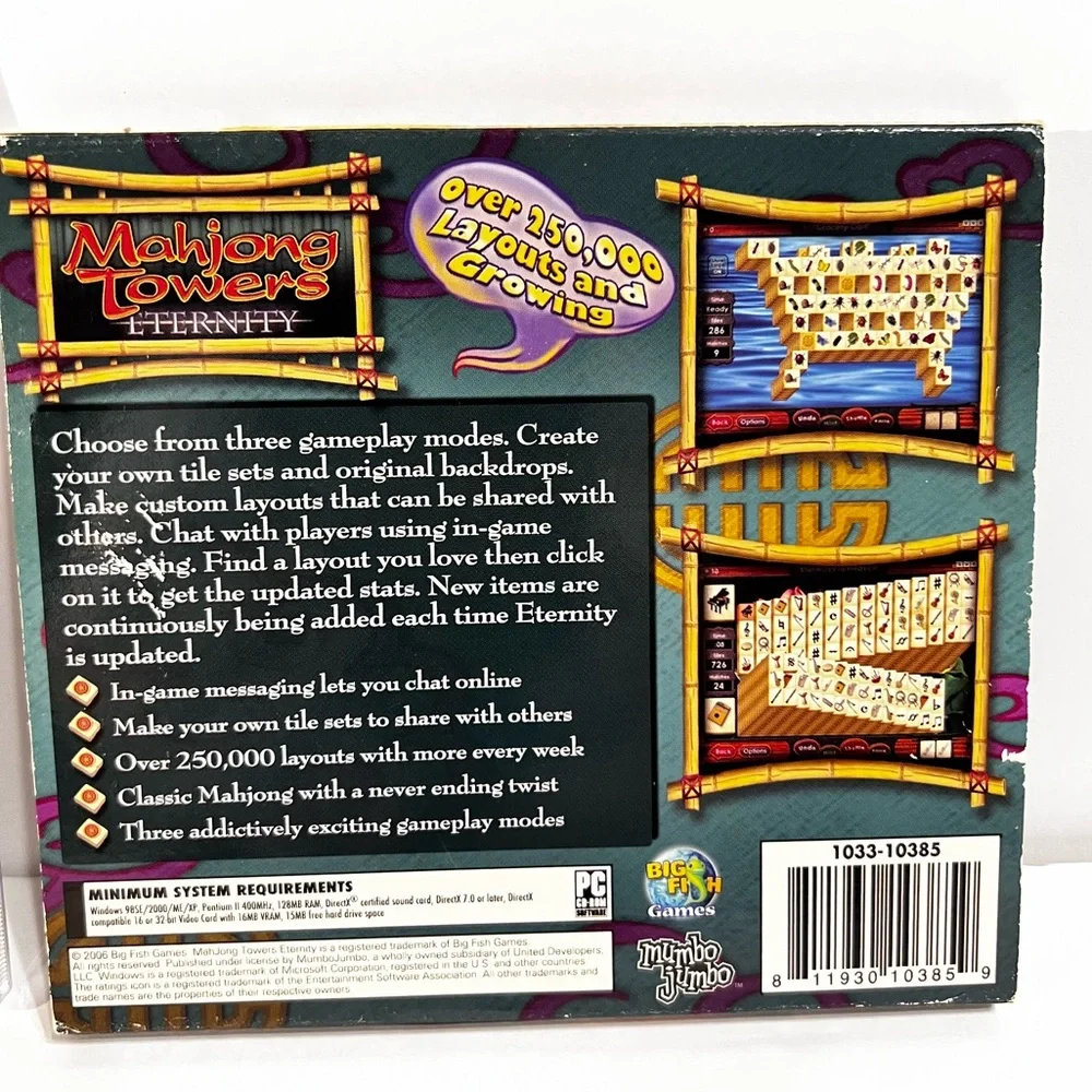 PC Game Mahjong Towers Eternity New Never Opened