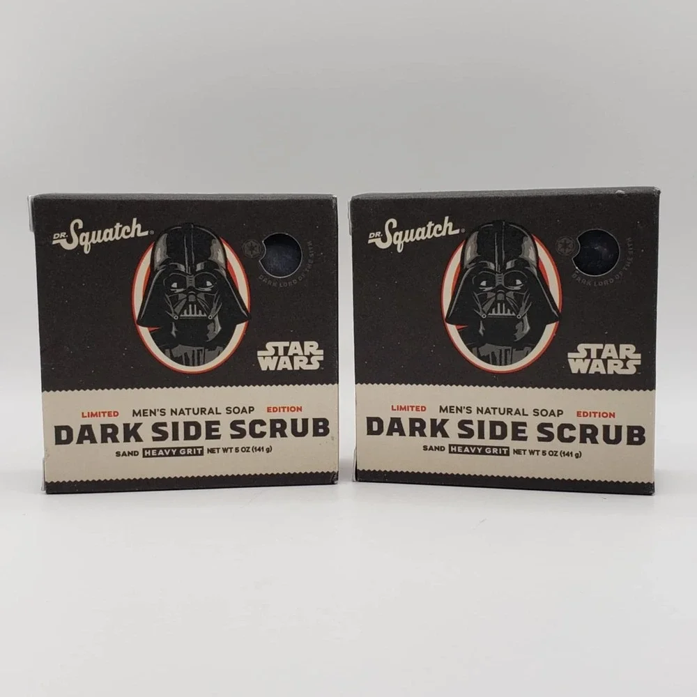 Dr. Squatch Disney Star Wars Dark Side Scrub Ltd Ed Natural Bar Soap 5oz - 2 Pk