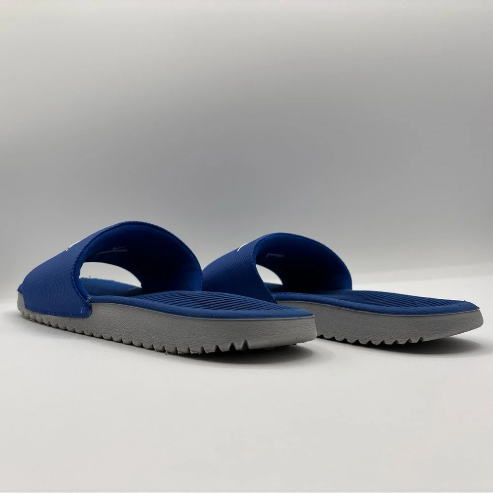 Nike Boys Youth Kawa Slide Sandals Blue/Gray Size 5Y 819352-400