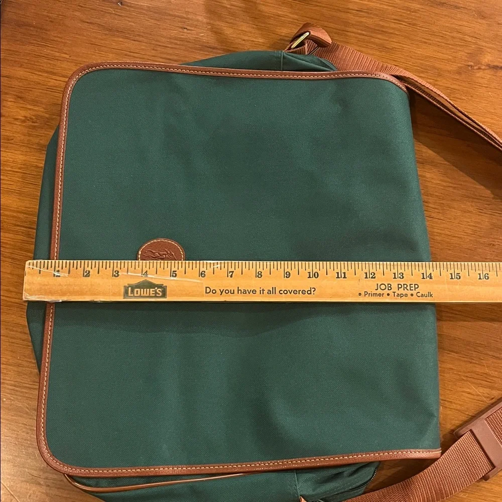 Polo Ralph Lauren Messenger Bag Travel Luggage Vintage green brown