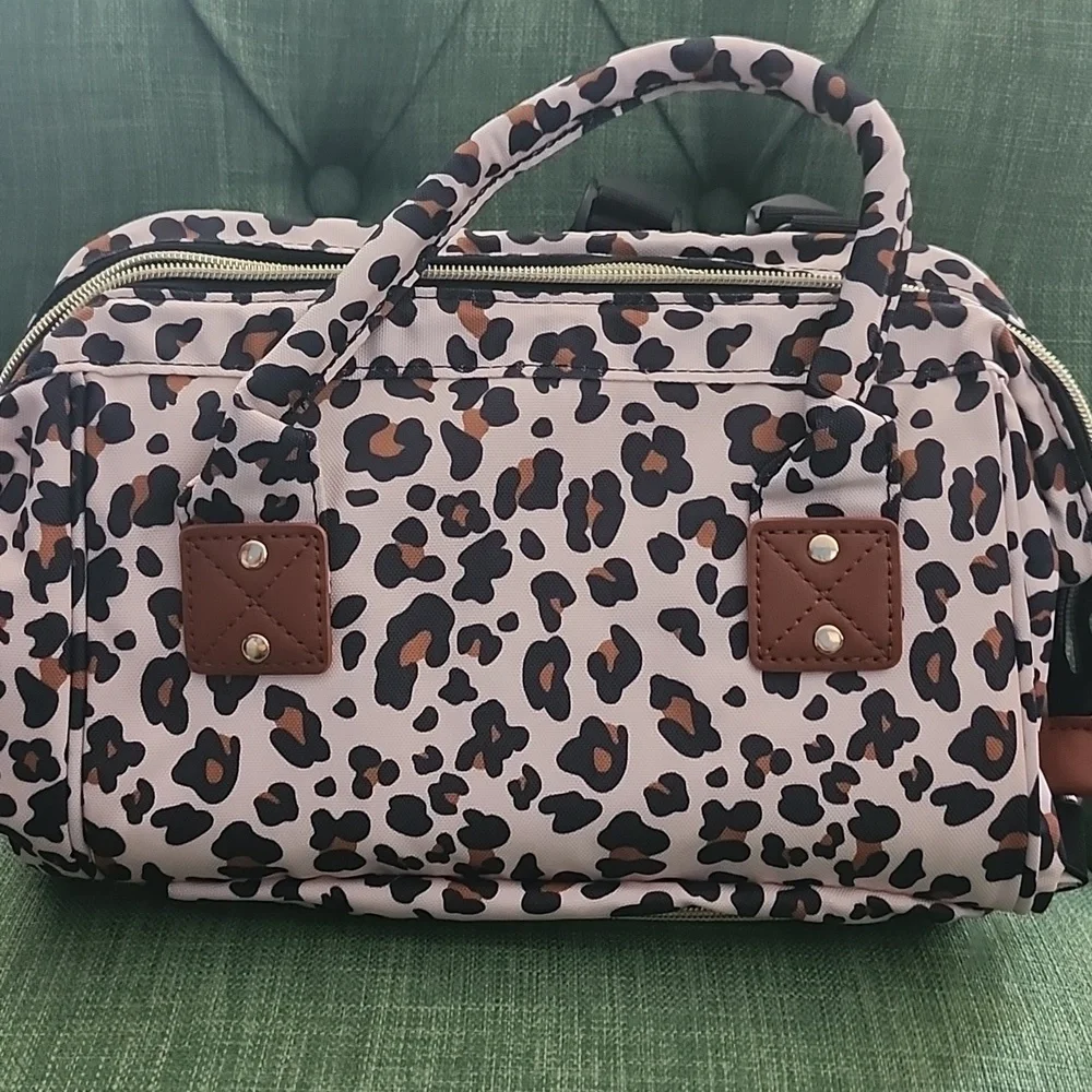 Leopard Print Diaper Bag Backpack
