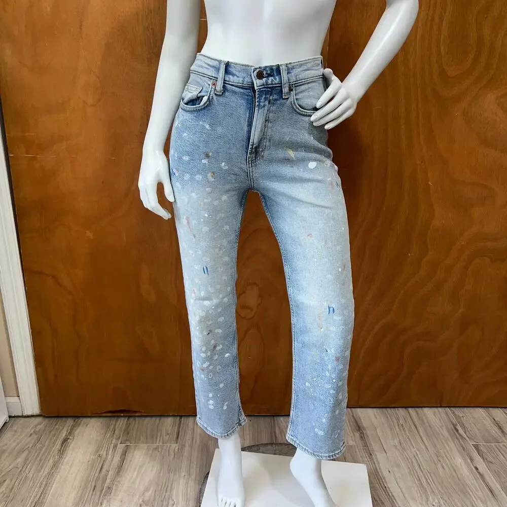 Arizona Women's Highest Rise Vintage Straight Leg Jean Size 2