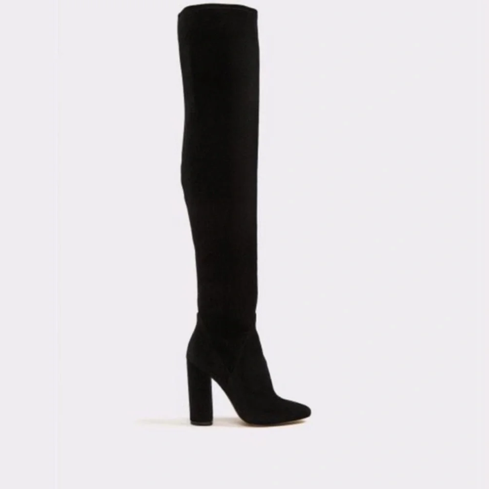Aldo black faux