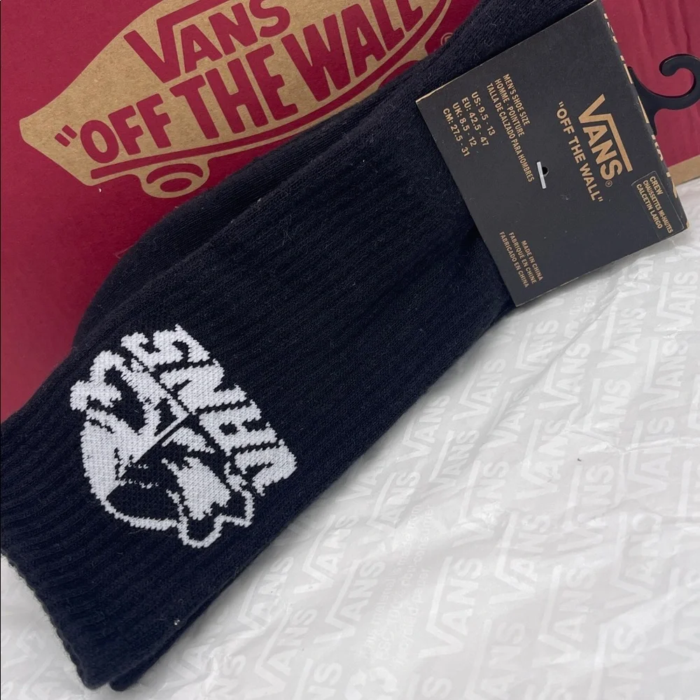 Vans Major Type Crew Socks (1 pair)  Style VN000NCFBLK