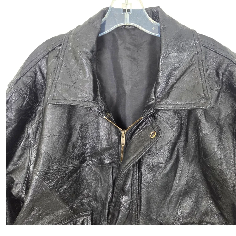 Vintage patchwork leather