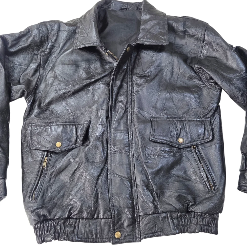 Vintage patchwork leather