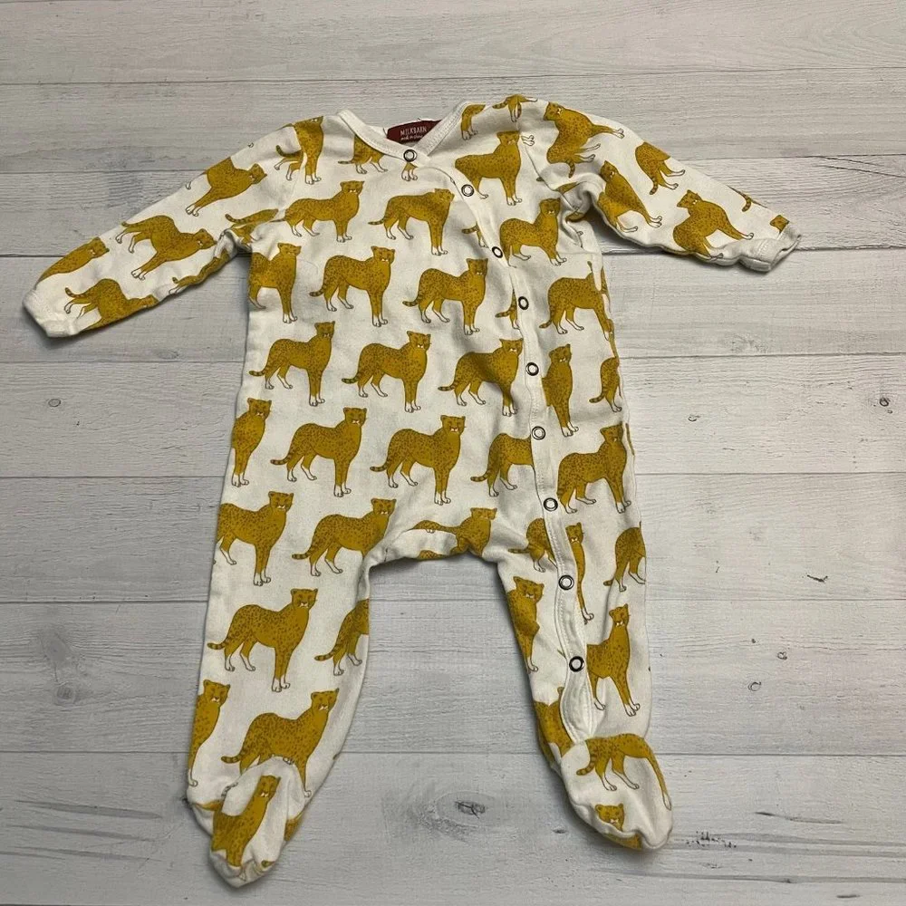 Milkbarn‎ cheetah baby sleeper 3-6 months