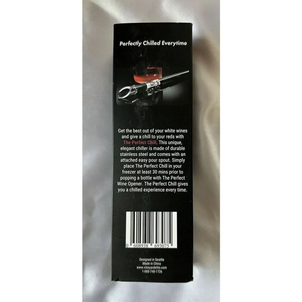 Vineyard Elite The Perfect Chill Wine Chiller NIB