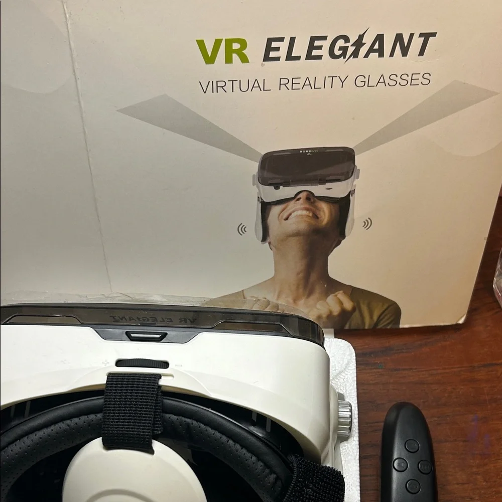 Smartphone Virtual reality glasses Elegiant VR Headset - Black and White