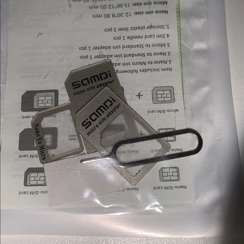 Nano SIM Adapter Kit - Black and Gray