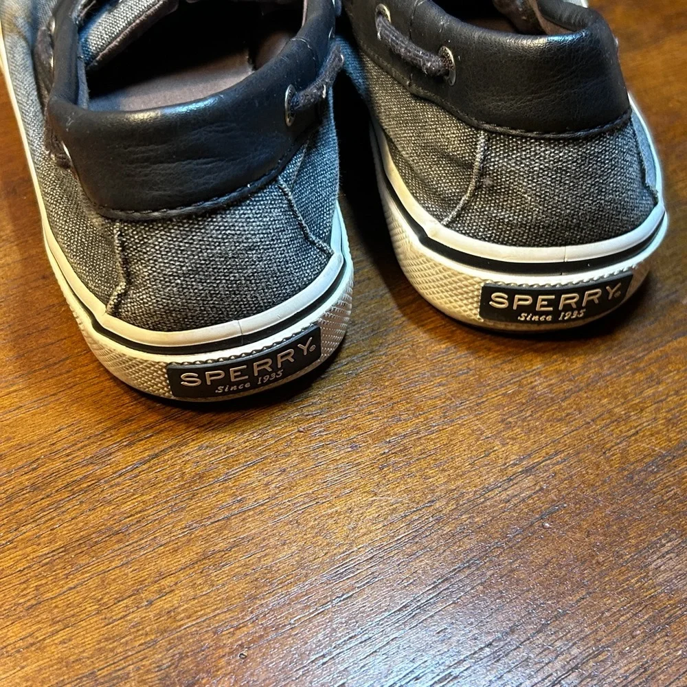Sperry Men's Black and Gray Boat Shoes