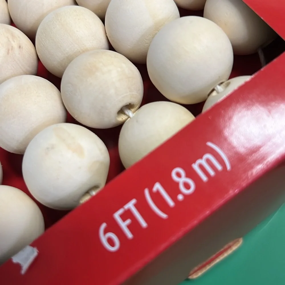 Holiday Time wooden beads