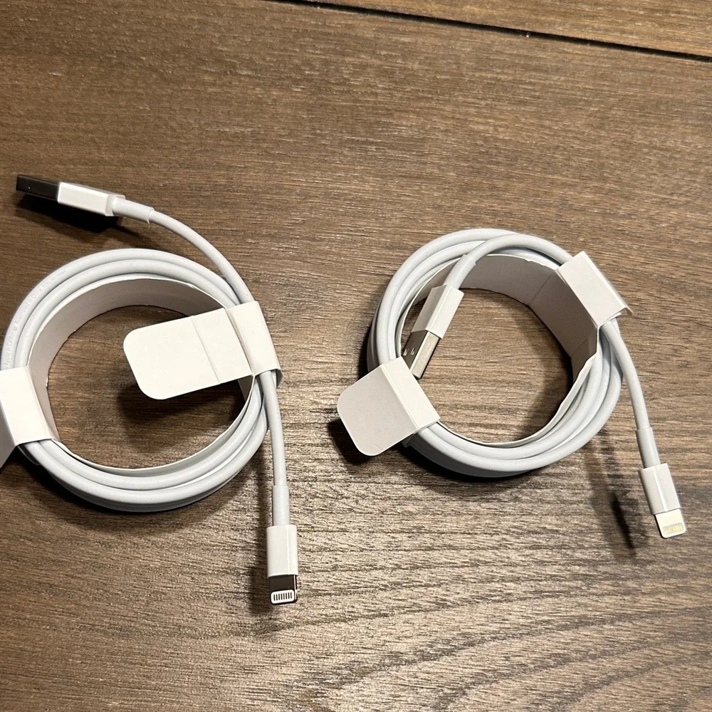 2 meters long NWOT Apple USB Charging Cables USB to lightning