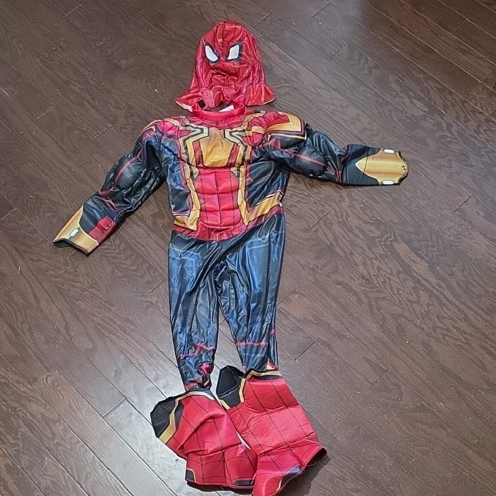 Marvel Spider-Man Integrated Suit Kids Costume - Red, Black, Yellow