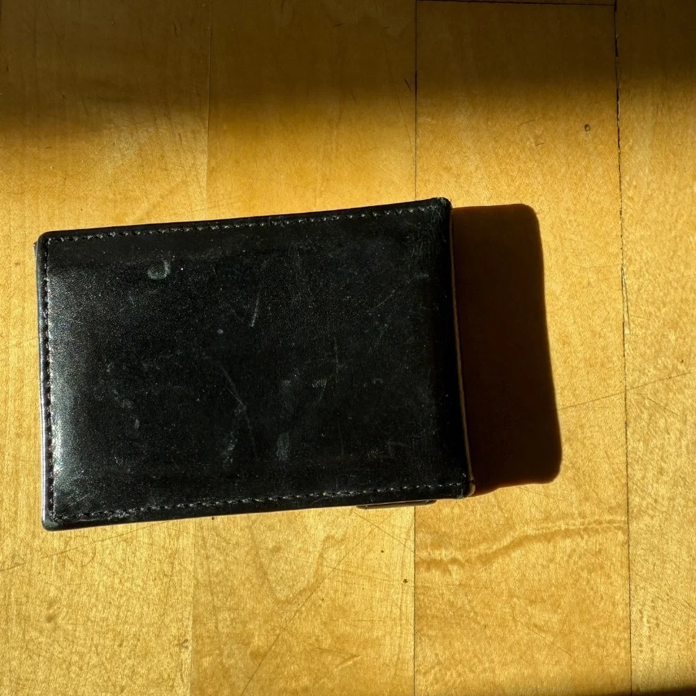 Charles Dopples black leather