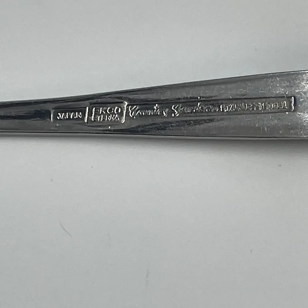 Vintage Ekco Eterna Stainless Steel Pierced Cake Pie Server Country Garden