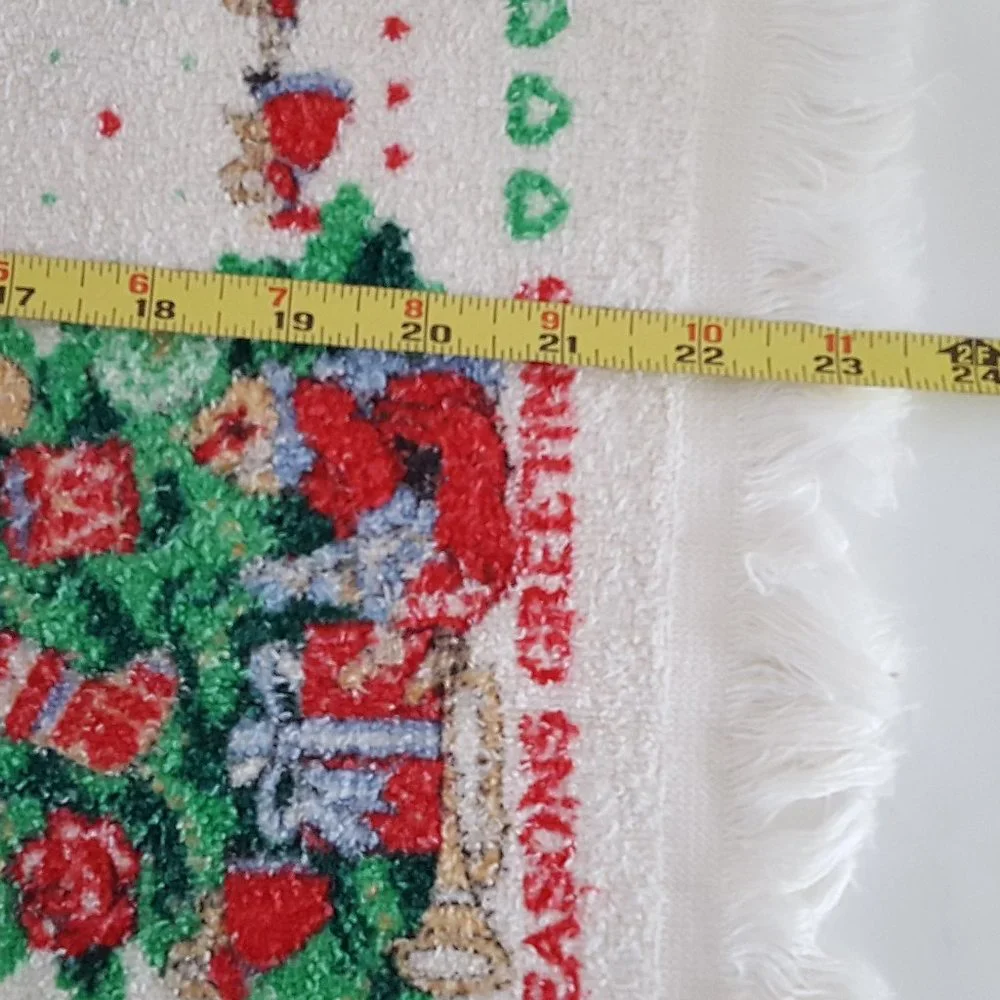 Holiday Kitchen Towel Christmas Tree Season's Greetings *AS IS*
