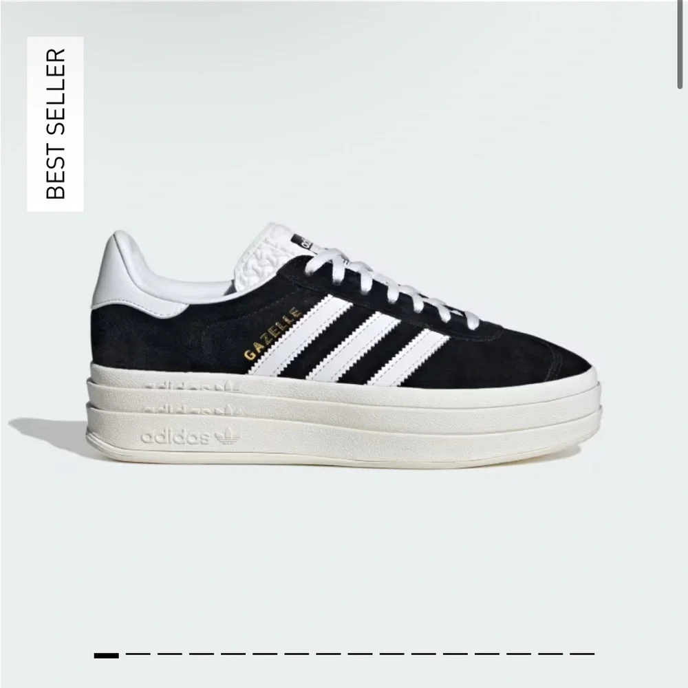 Adidas Women's Gazelle Bold Platform Sneakers in Black and White