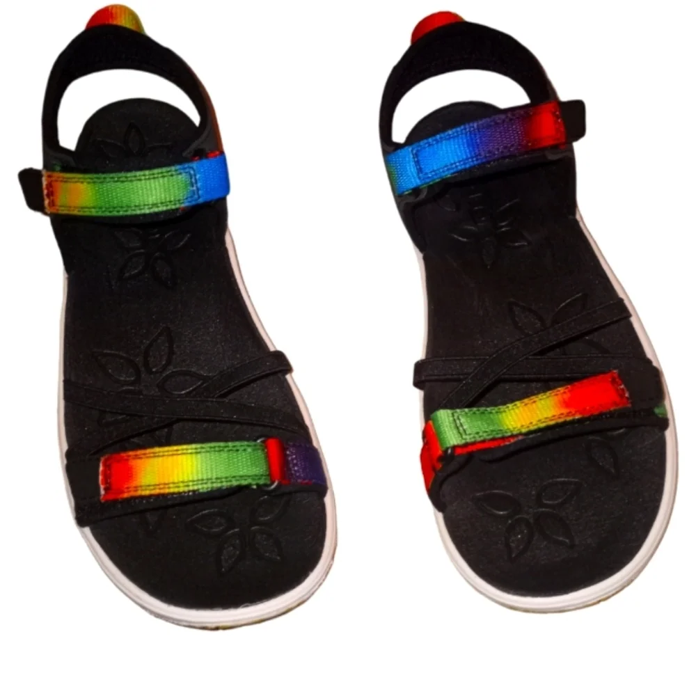 Keen Kids hook-and-loop tye-dye waterproof sandals
