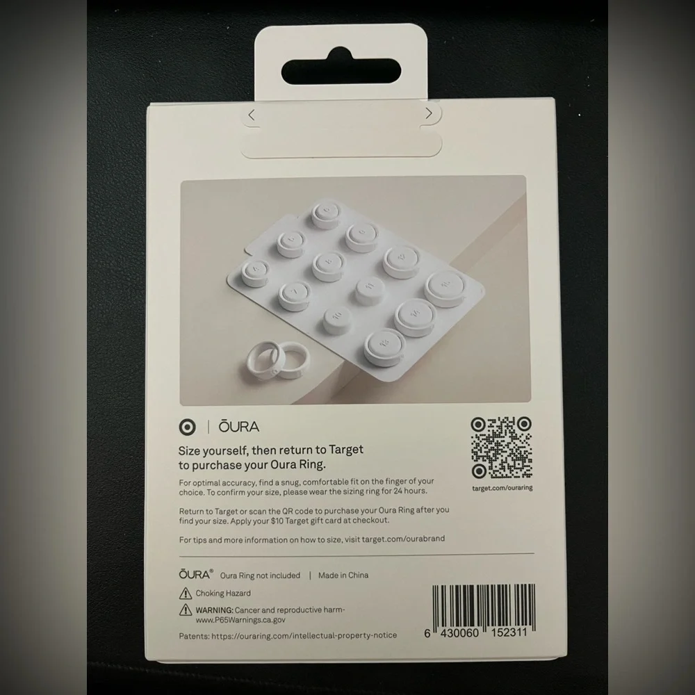 Oura Ring 4 Sizing Kit - brand new unopened