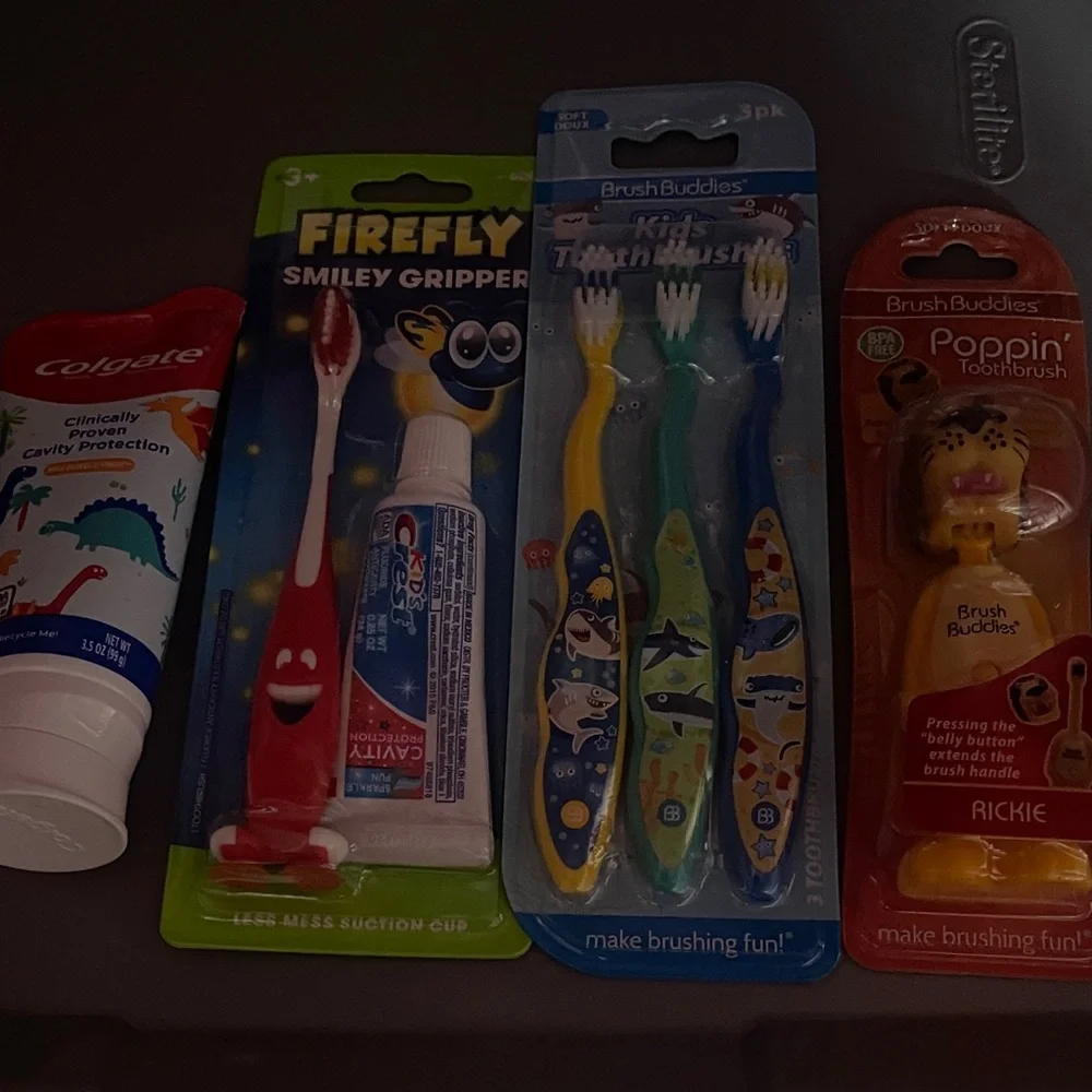Kids Toothbrush and Toothpaste bundle