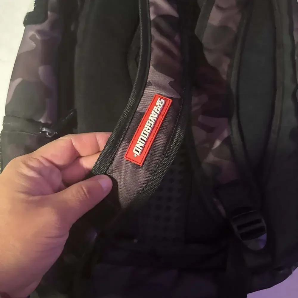 Sprayground black camo
