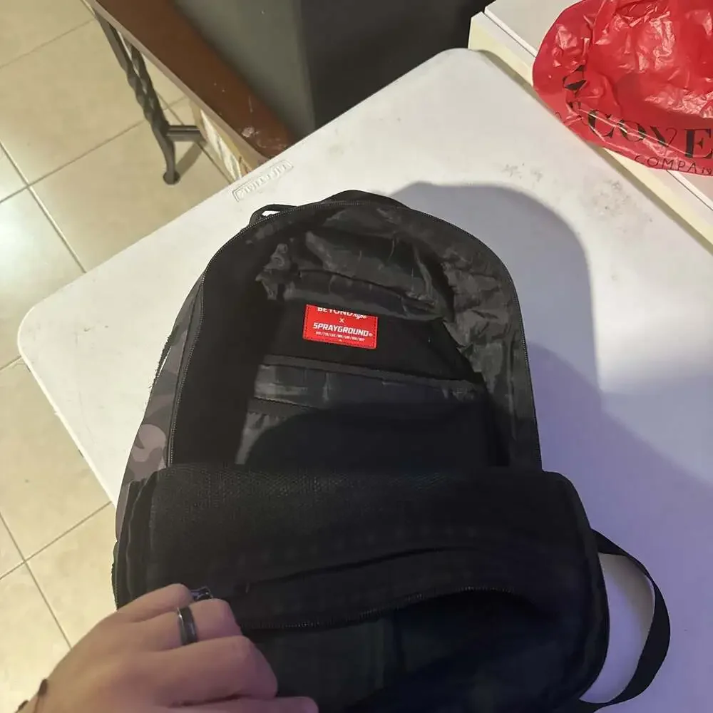 Sprayground black camo