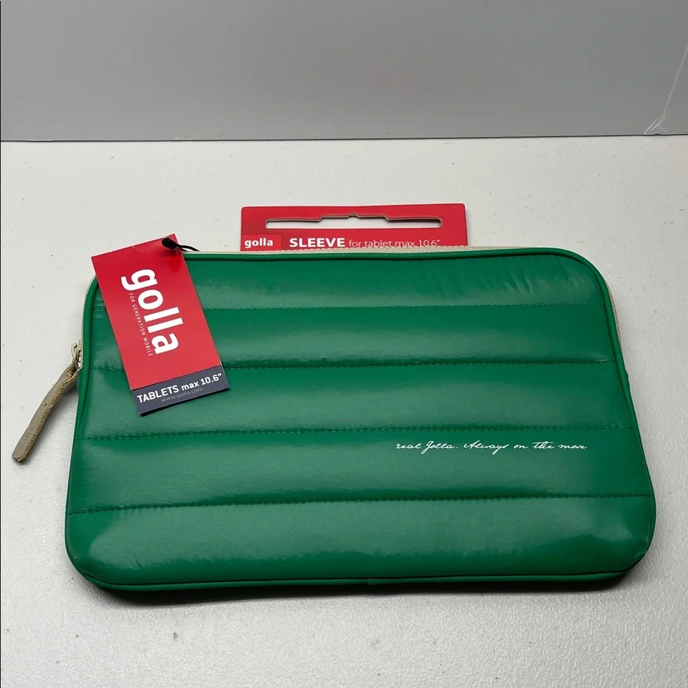 GOLLA 10.6 TAB SLEEVE Green. NEW