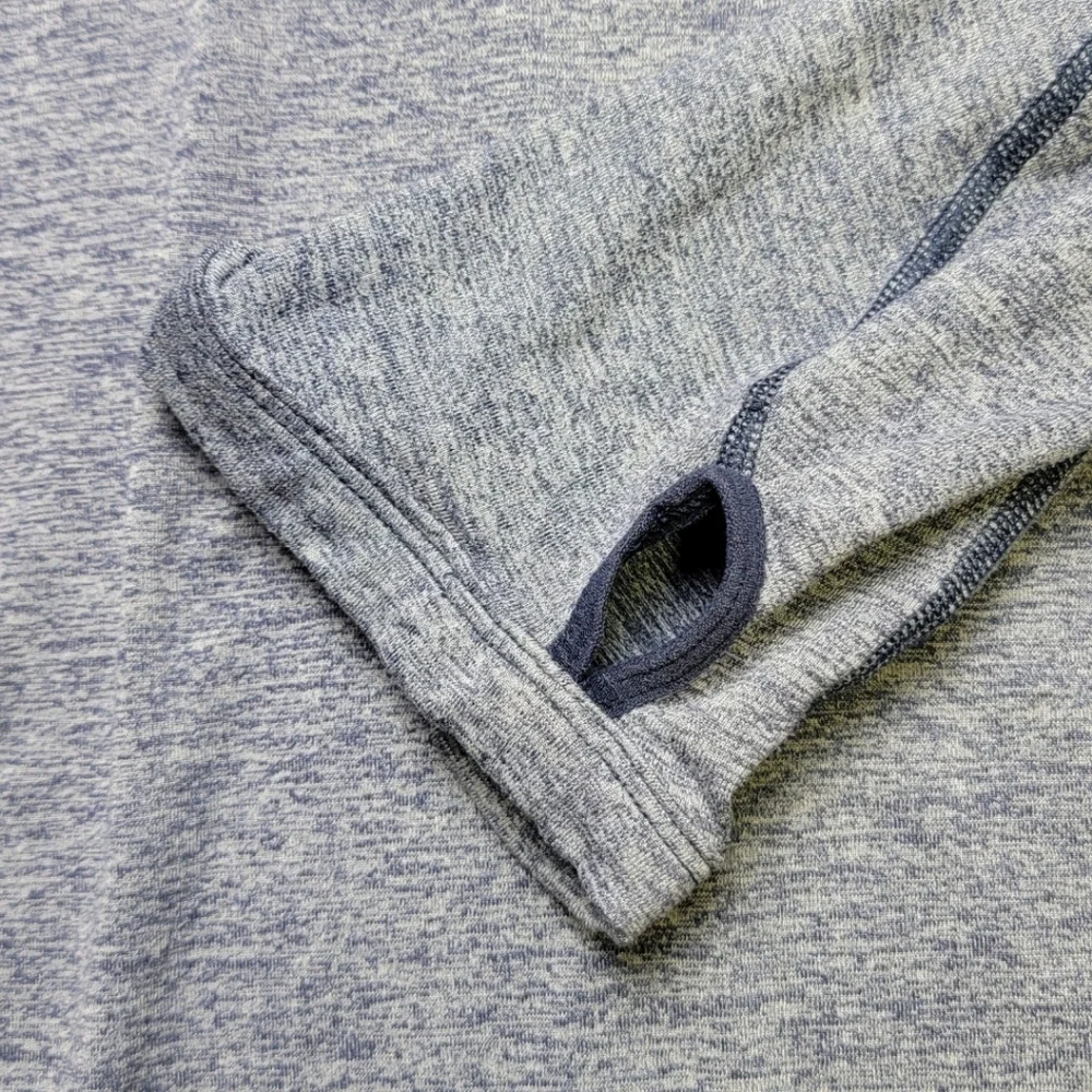 Nike Penn State Heathered Blue Long Sleeve Quarter Zip Pullover