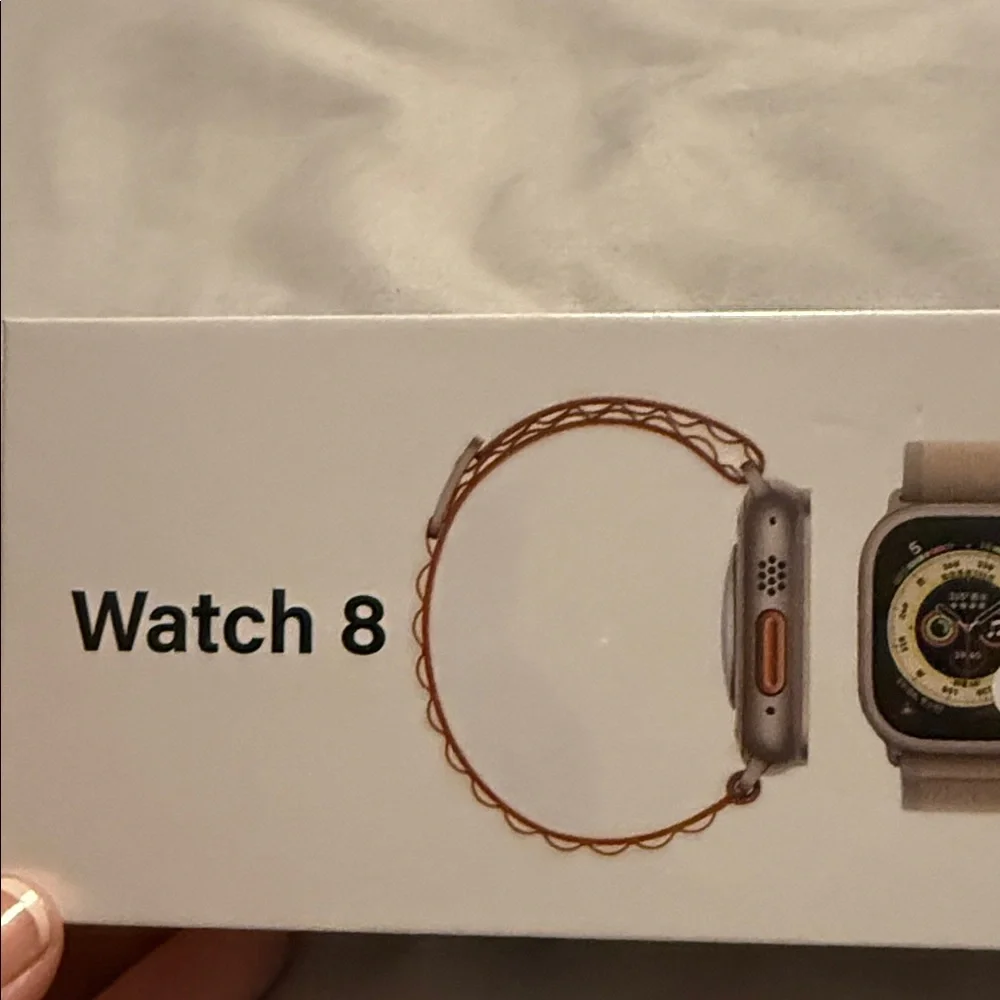 Amazon Smartwatch 8 with Black and Gold Accents