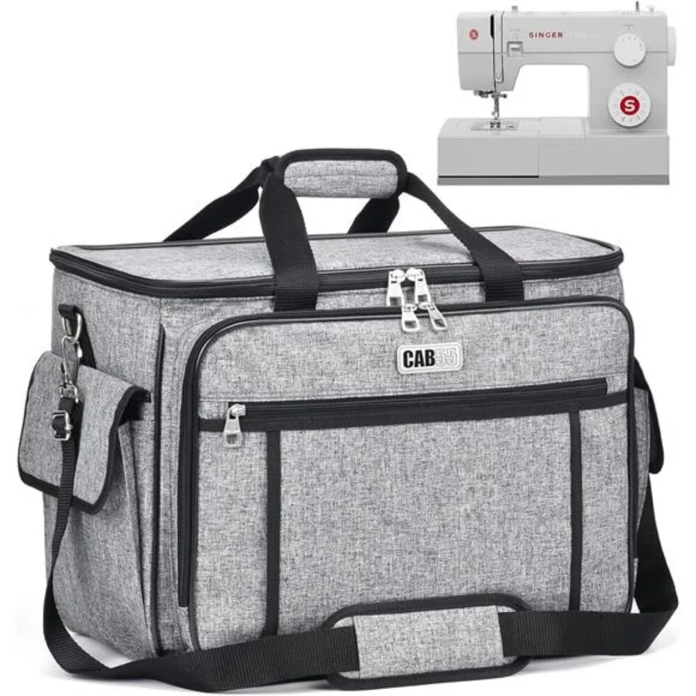 Sewing Machine Case - Carrying Bag with Removable Padding, Tote for