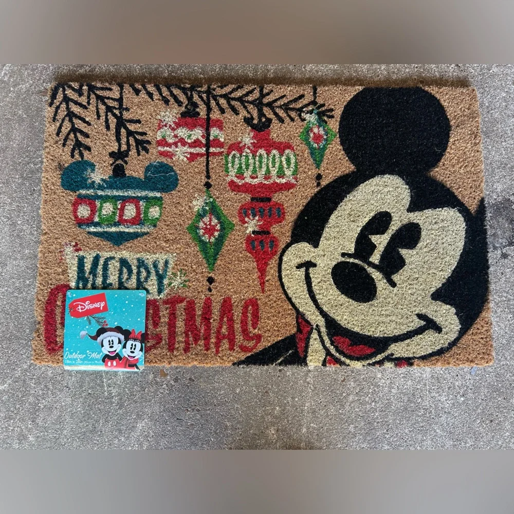 Mickey Mouse Christmas Doormat