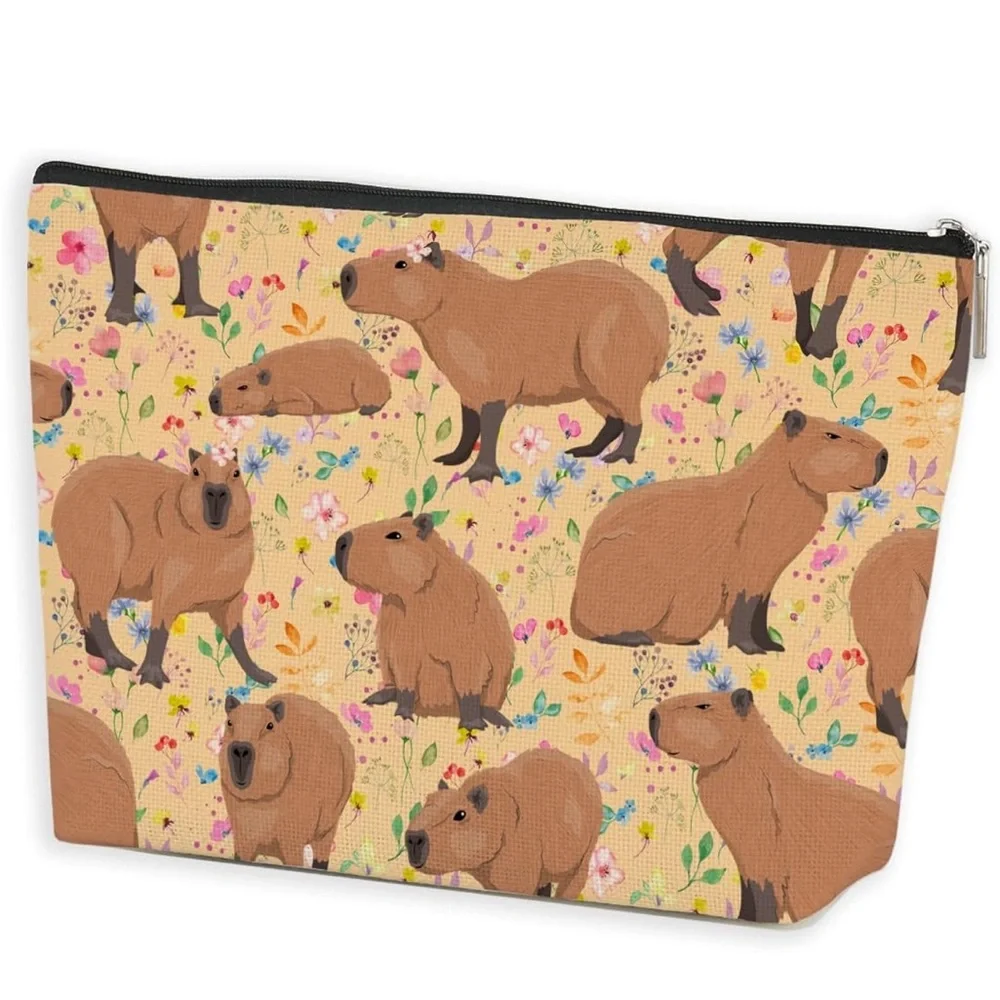 Adorable Capybara Cosmetic Bag