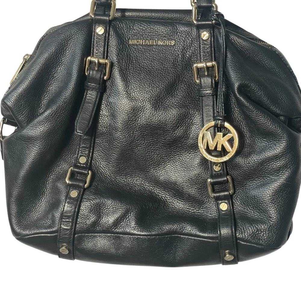Michael Kors black pebbled