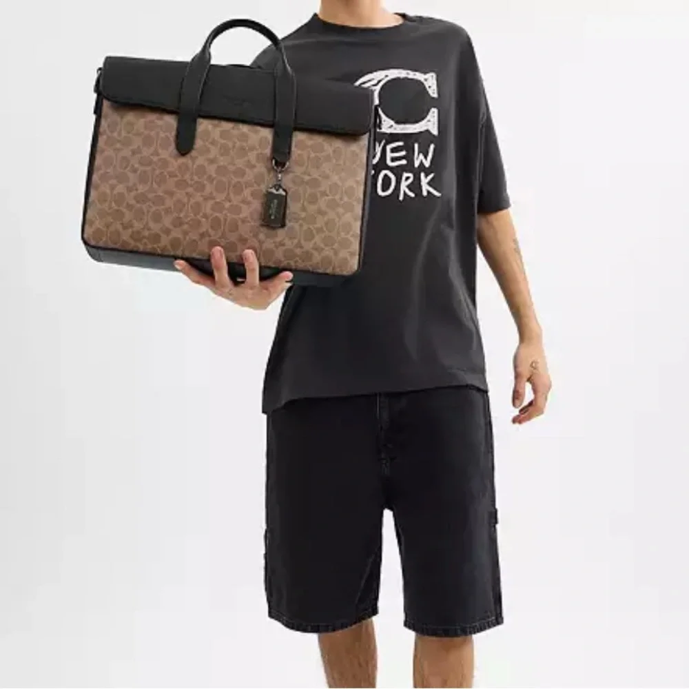COACH Sullivan Portfolio Brief In Signature Canvas
