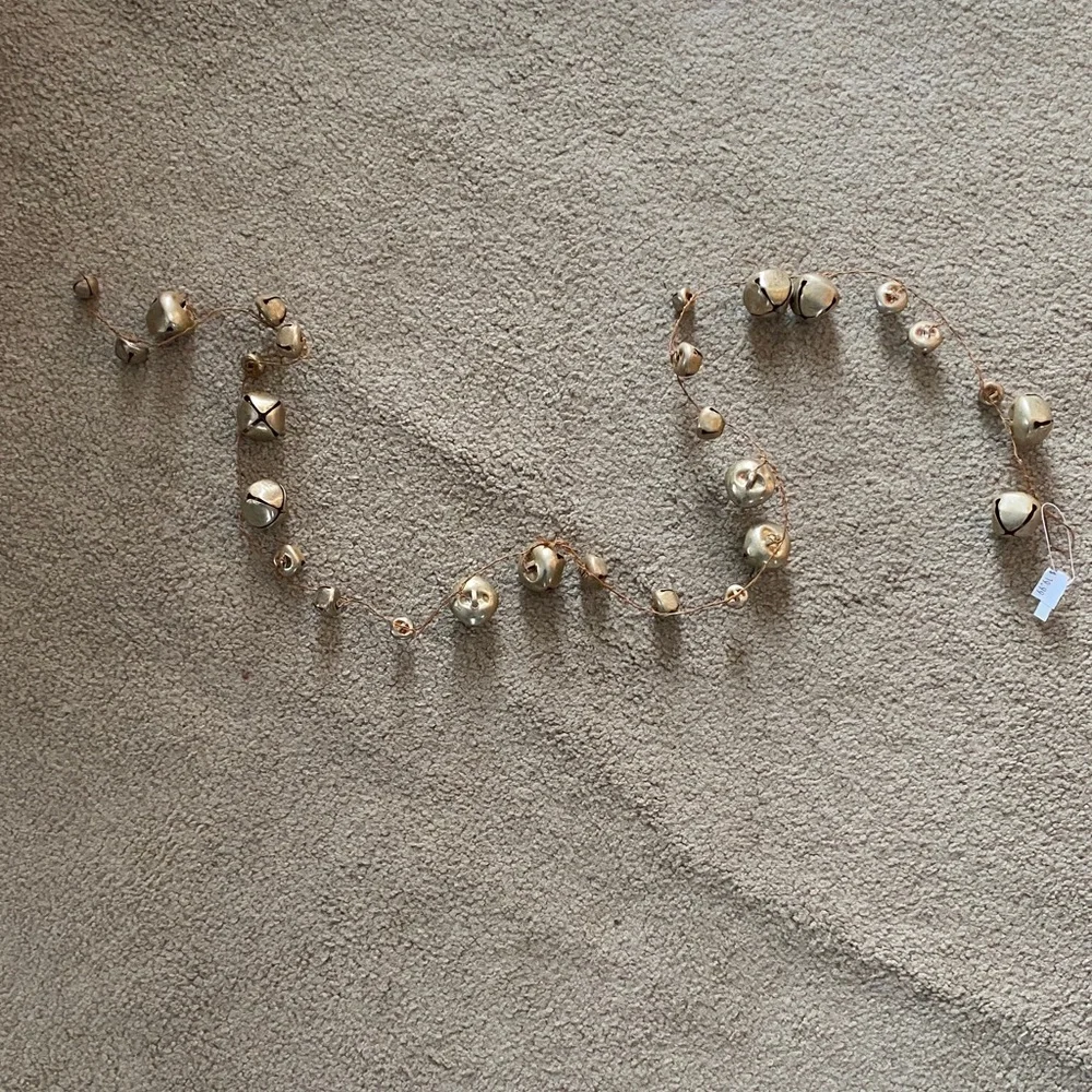 Gold and Brown Holiday Bell Garland