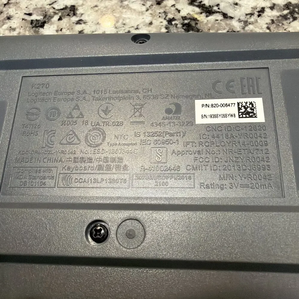 Logitech k270 wireless