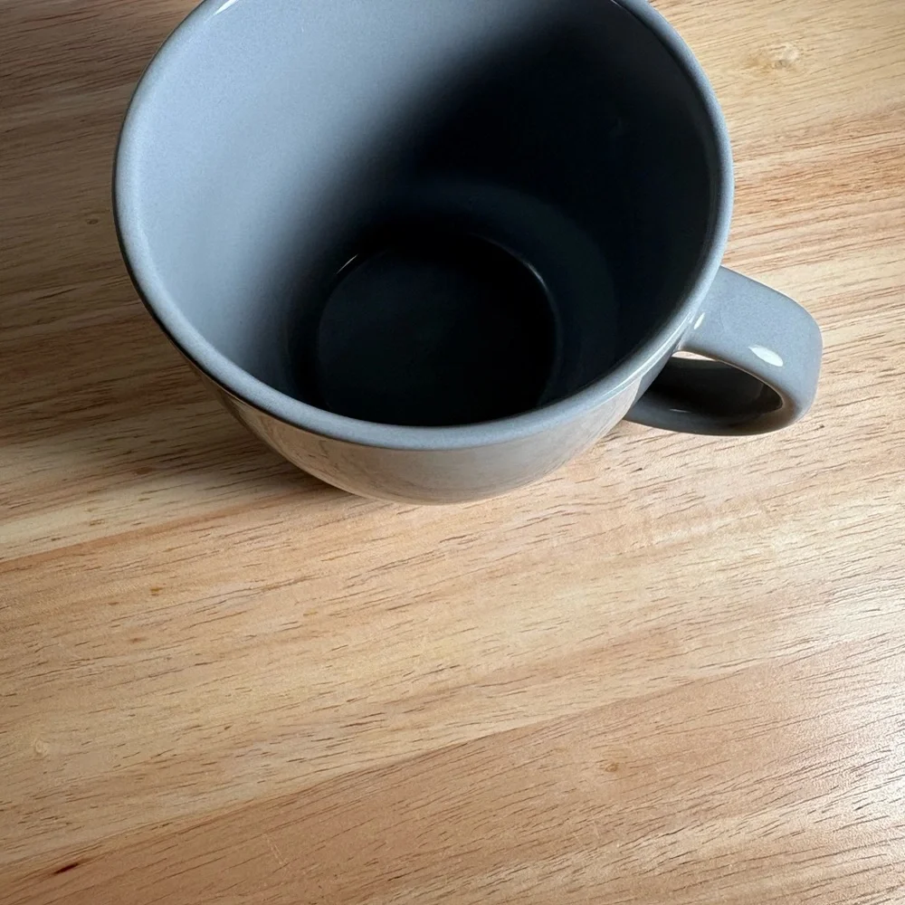 Large Gray Target Ceramic Coffee Mug