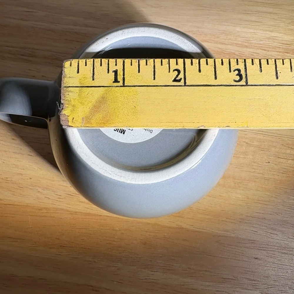 Large Gray Target Ceramic Coffee Mug