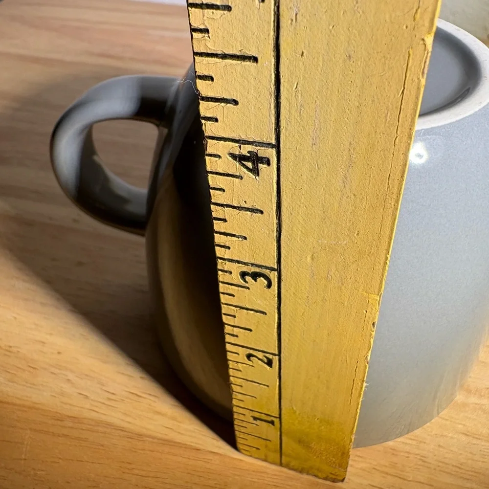 Large Gray Target Ceramic Coffee Mug