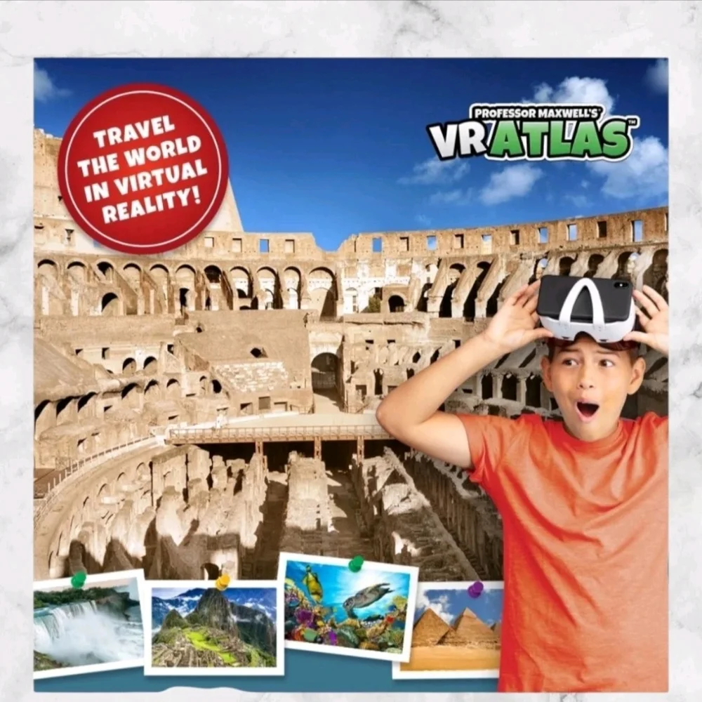 Professor Maxwell's VR Atlas - Virtual Reality Kids Science Kit, Book and Int...