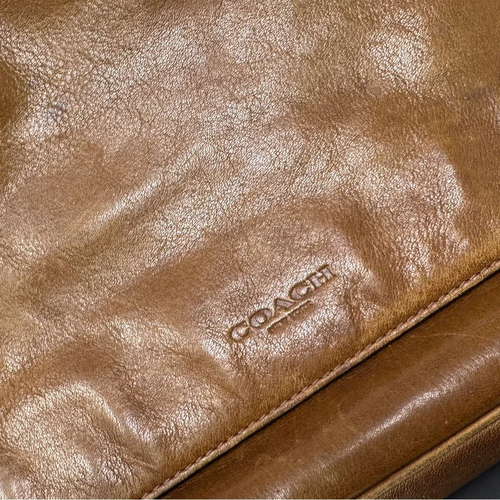 Coach Brown Metropolitan Leather Briefcase Messenger Bag - Vintage