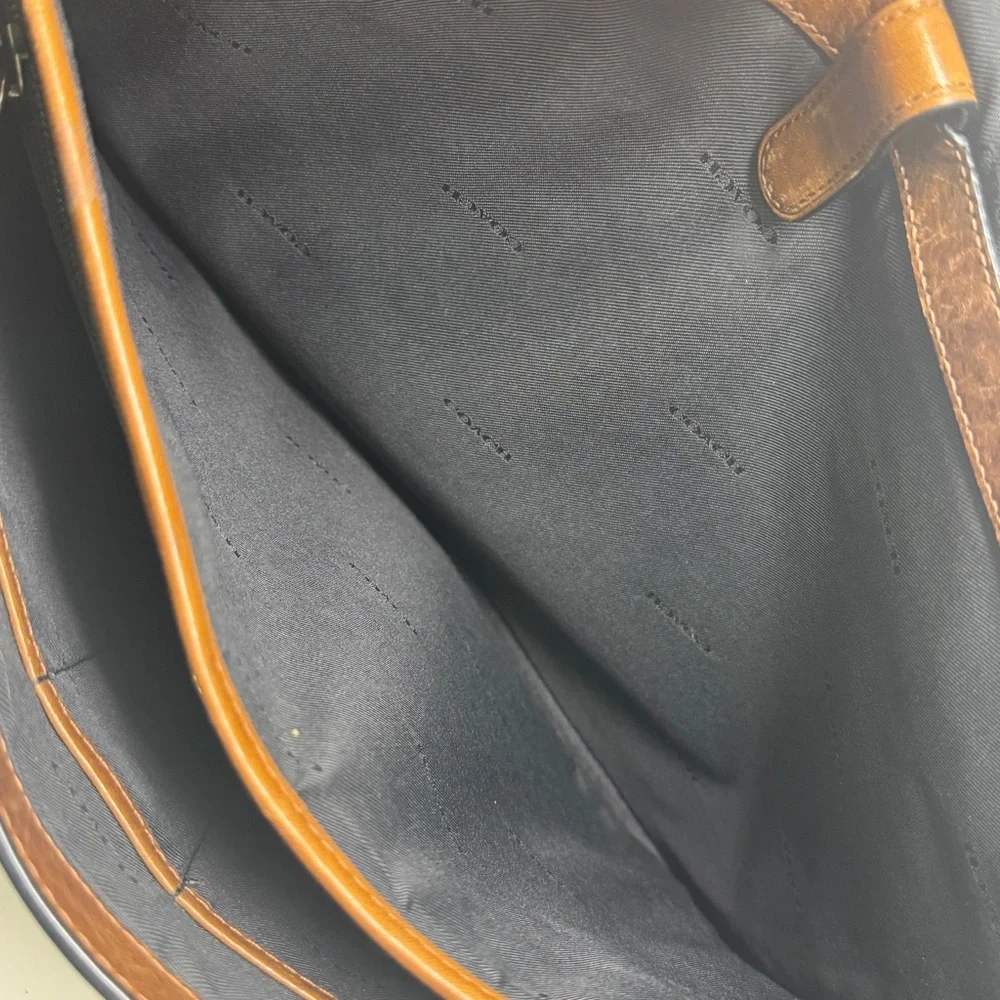 Coach Brown Metropolitan Leather Briefcase Messenger Bag - Vintage