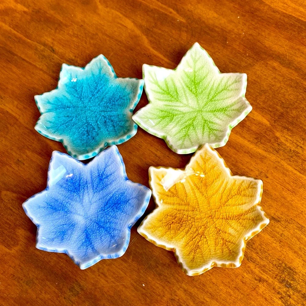 Tiny spoon chopstick rest ceramic tiny plate saucers