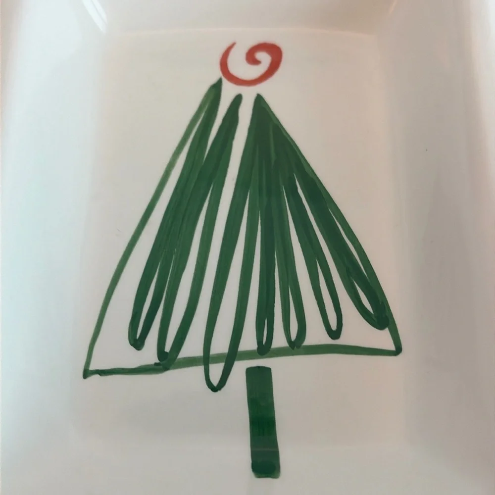 Crate&Barrel Holiday 4 part tray